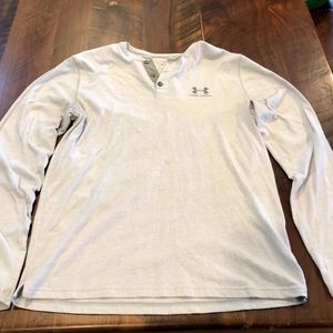 under armour long sleeve grey henley